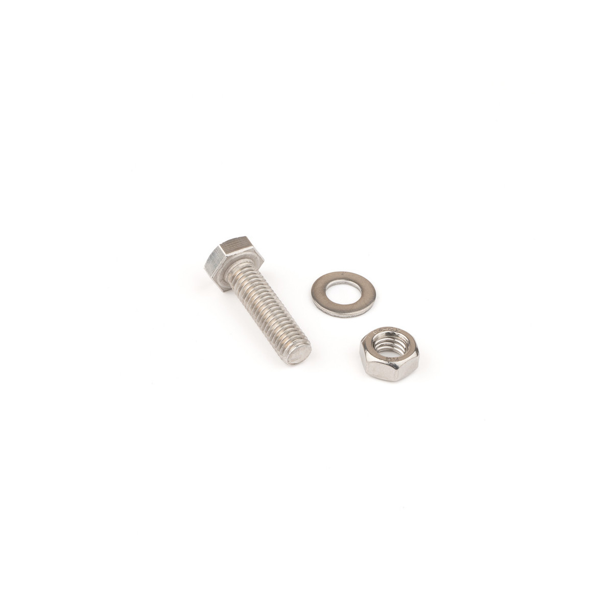 Screw STAINLESS STEEL / M8x30 / complete (screw, nut, washer) / pack of 10