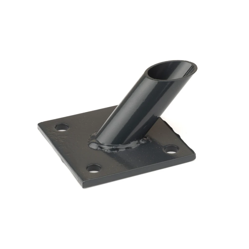 Base plate for brace post 38mm / ZN+PVC7016