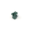 Connecting clip from plastic for tension wire with nail / green / packing 10 pcs