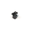 Connecting clip from plastic for tension wire with nail / black / packing 10 pcs