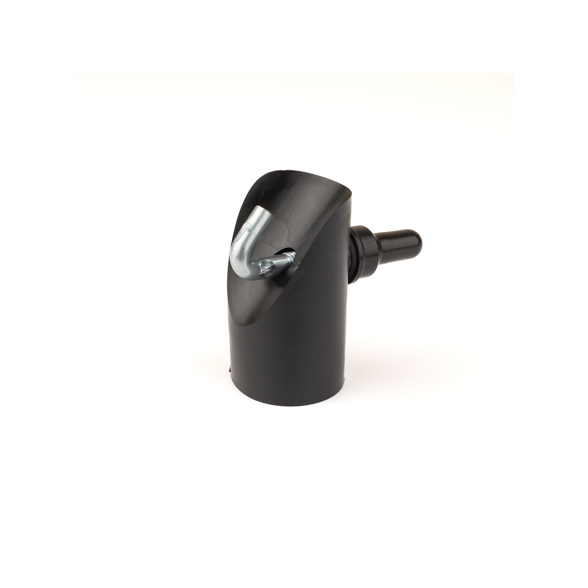 Cap for brace post 38mm / PVC / black / complete