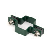 Panel clip for post 60x40mm / 5mm / continuous / ZN+PVC6005