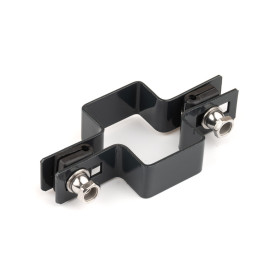 Príchytka panelu na stĺp 60x40mm / 5mm / priebežná / ZN+PVC7016