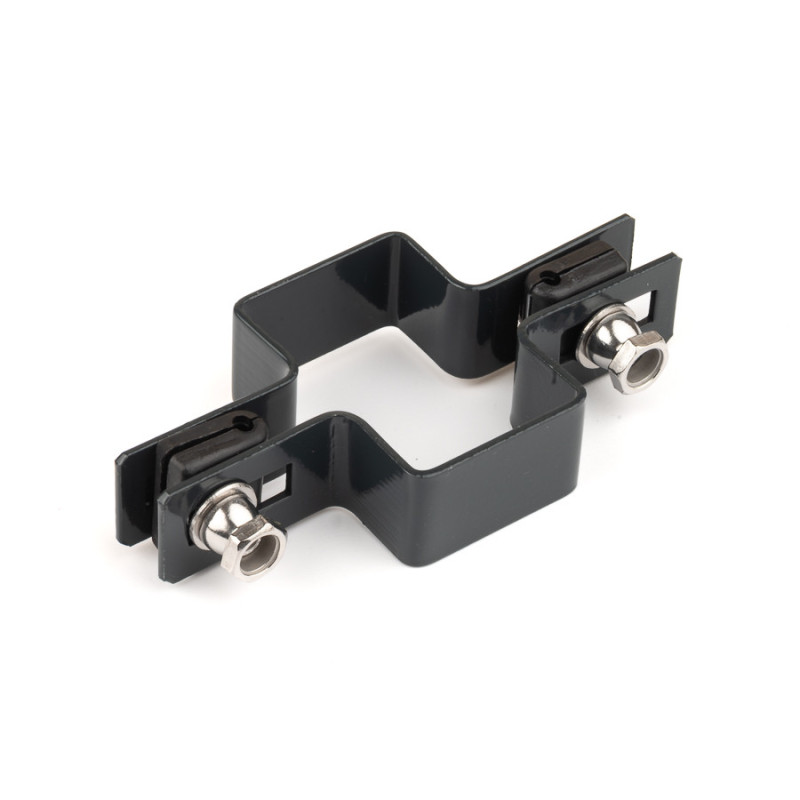 Príchytka panelu na stĺp 60x40mm / 5mm / priebežná / ZN+PVC7016