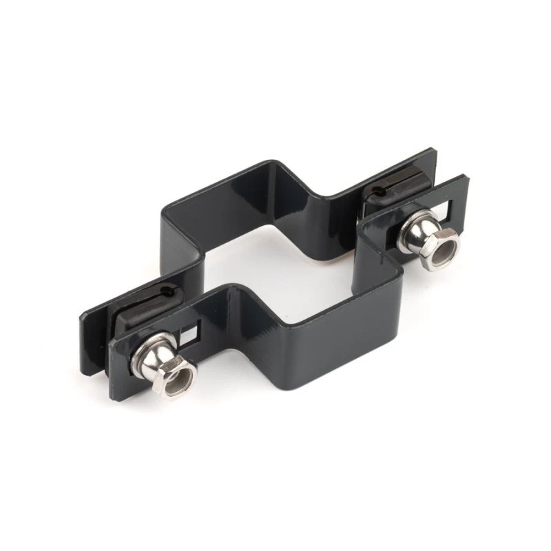 Príchytka panelu na stĺp 60x40mm / 4mm / priebežná / ZN+PVC7016