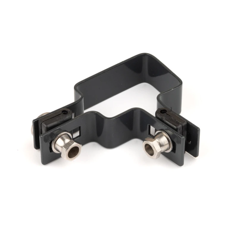 Príchytka panelu na stĺp 60x40mm / 5mm / rohová / ZN+PVC7016