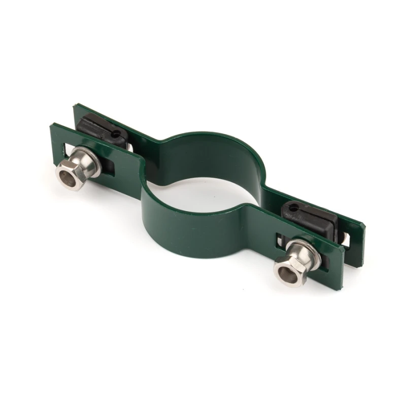 Táblarögzítő bilincs 38mm oszlopra / 4mm / köztes / ZN+PVC6005