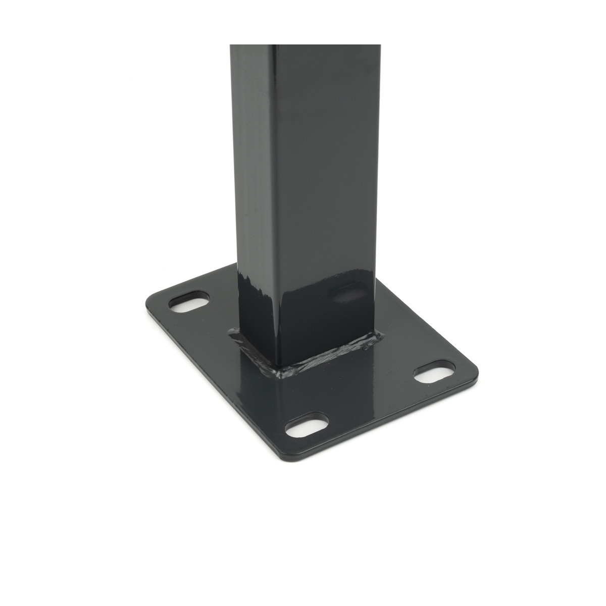 Zaunpfosten GALAXIA 60x40x1,50x1500 mit Fußplatte / ZN+PVC7016
