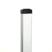 Zaunpfosten GALAXIA 60x40x1,50x1500 mit Fußplatte / HNZ