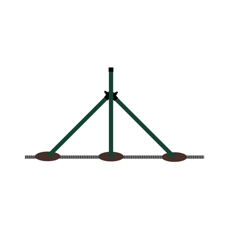 Zaunstrebe beschichtet (BPL) 38x1,25x2500 / ZN+PVC6005