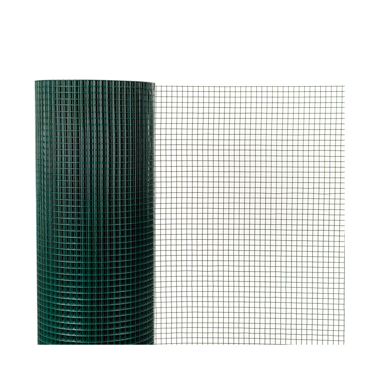 Welded mesh 16,0x16,0 / 1,20 / 1000 mm / 25m / ZN+PVC6005
