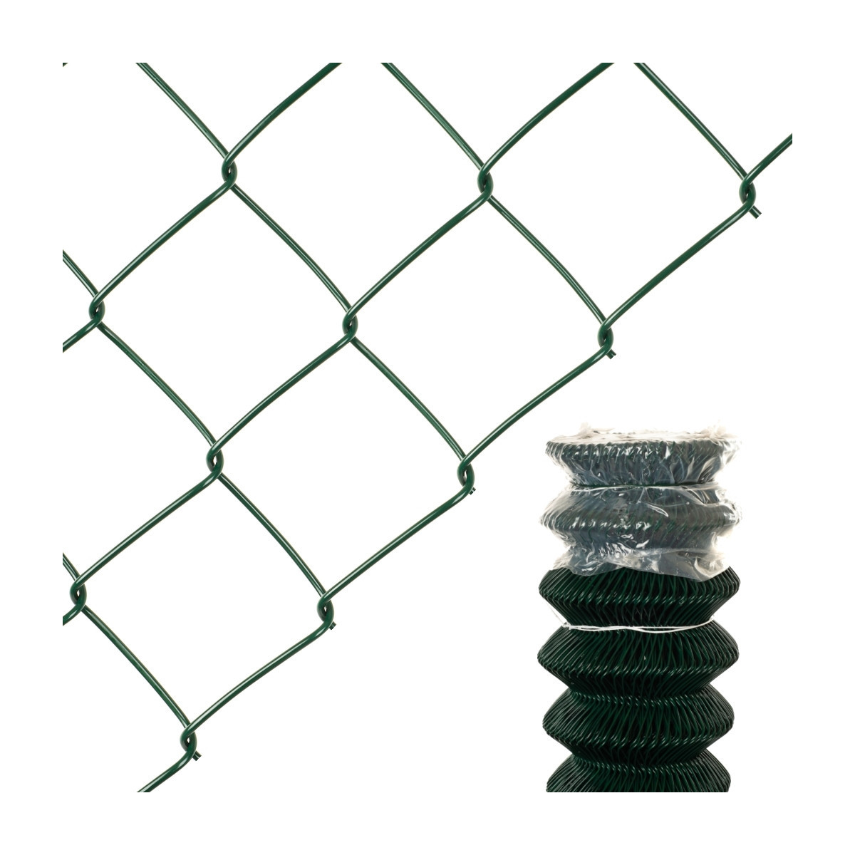 Drótfonat 50/3,00-1,90/100/20m / PVC KOMPAKT / ZN+PVC6005