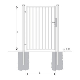 Kiskapu BJ SPECIAL 1200x1000 / TYČ / HNZ