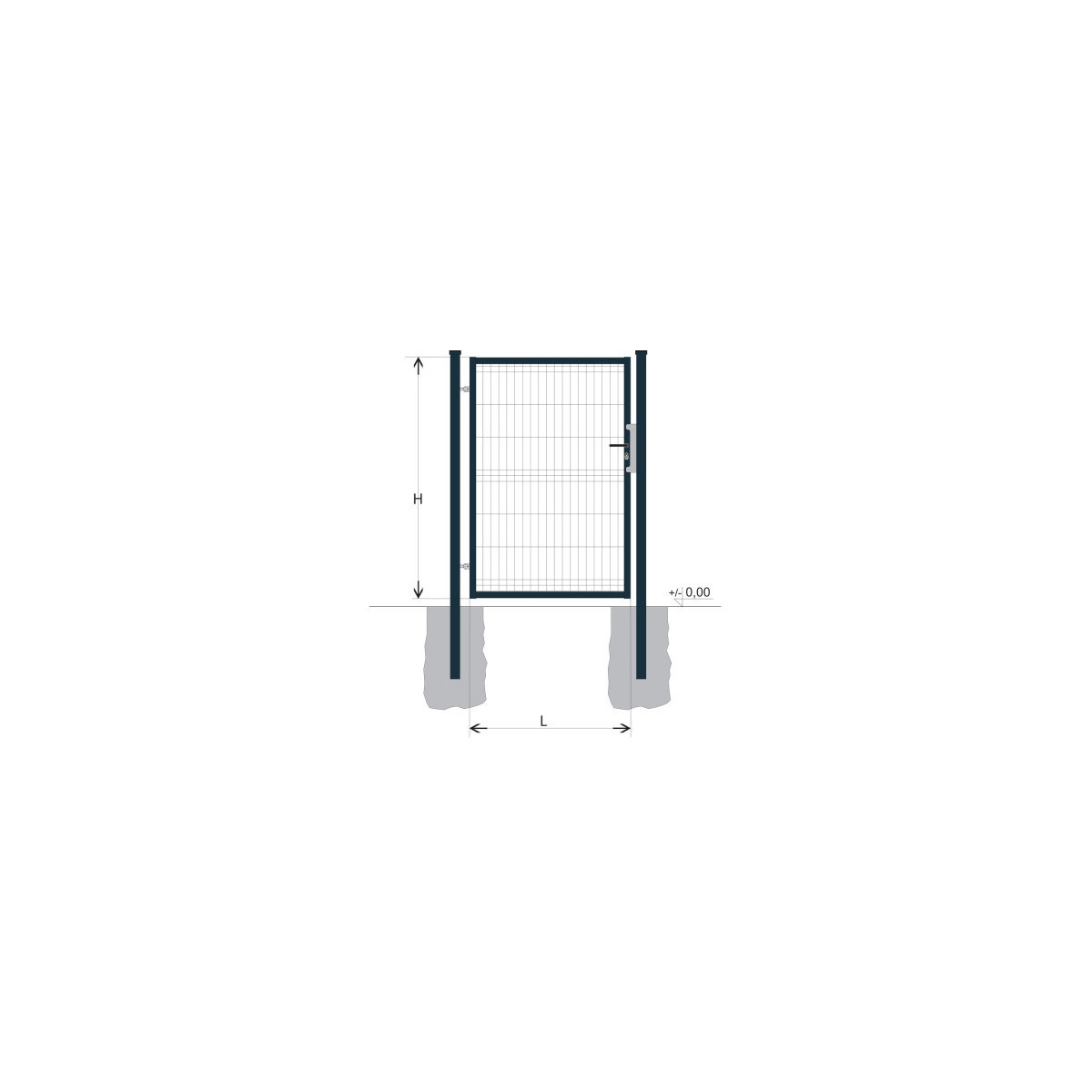 Brána BJ SPECIAL 1800x1000 / GALL / ZN+PVC7016