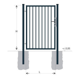Kiskapu BJ SPECIAL 1300x1000 / TYČ / ZN+PVC7016