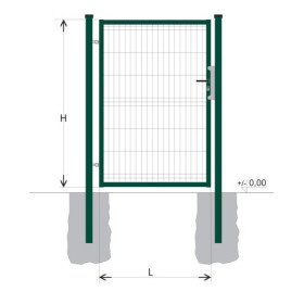 Kiskapu BJ SPECIAL 1400x1000 / GALL / ZN+PVC6005