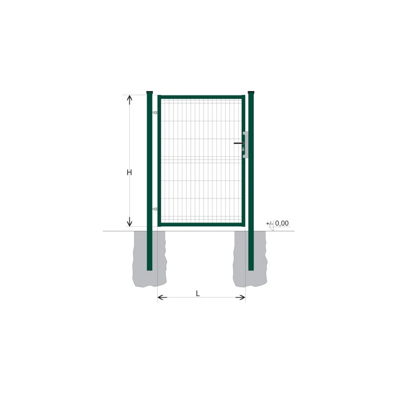 Brána BJ SPECIAL 1400x1000 / GALL / ZN+PVC6005