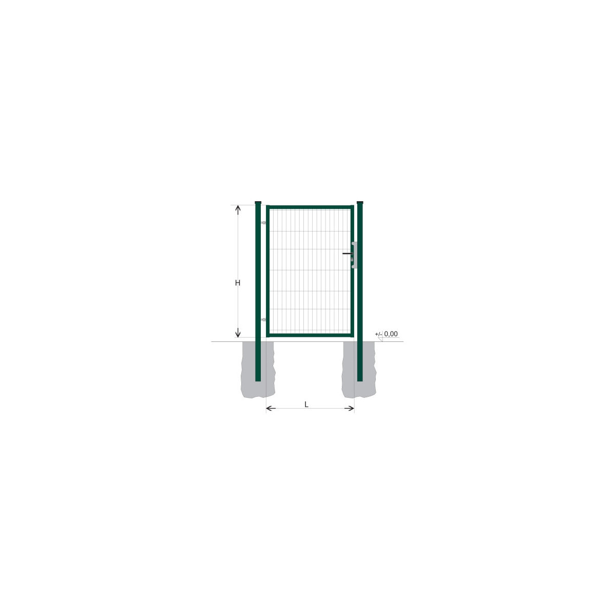 Brána BJ SPECIAL 1500x1000 / DBL / ZN+PVC6005