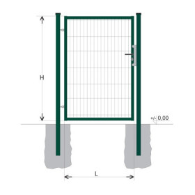 Kiskapu BJ SPECIAL 1700x1000 / DBL / ZN+PVC6005