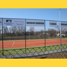 Chain link fence 45/3,00-1,90/300/18m / PVC BND / ZN+PVC6005 / TENIS