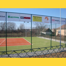 Chain link fence 45/3,00-1,90/300/18m / PVC BND / ZN+PVC6005 / TENIS