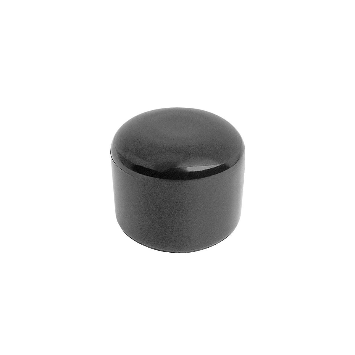 Cap PVC 48 mm / black