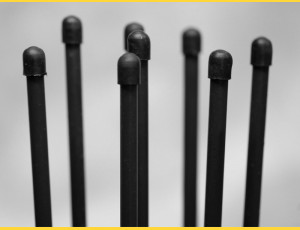 Tensioning rod 1650mm / ZN+PVC7016