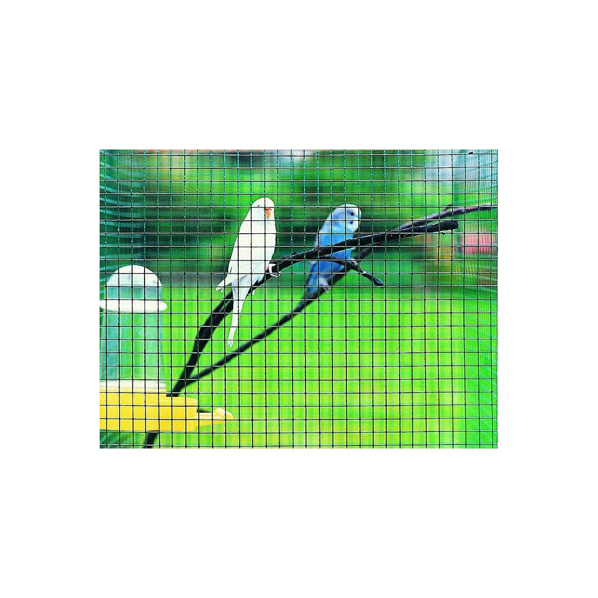 Welded mesh 16,0x16,0 / 1,20 / 1000 mm / 25m / ZN+PVC6005