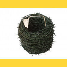 Barbed wire 2,5/2,0 / 50m / ZN+PVC6005