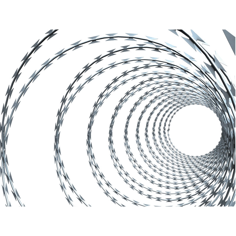 Barbed razor wire pack diameter 700 mm / 10 m