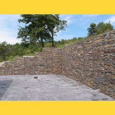 Gabion tábla / szemméret: 100x 50mm / huzal: 4,00mm / méret: 50x 50cm / ZN+AL