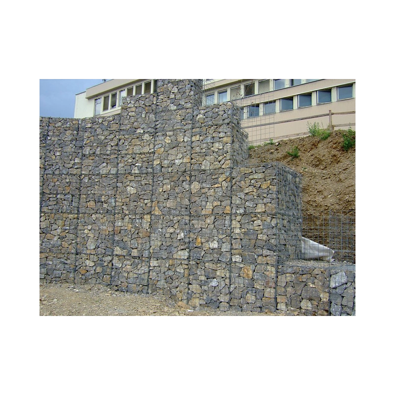 Gabion tábla / szemméret: 100x 50mm / huzal: 4,00mm / méret: 50x 50cm / ZN+AL