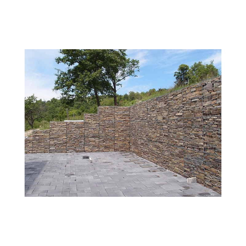 Gabion tábla / szemméret: 100x 50mm / huzal: 4,00mm / méret: 150x100cm / ZN+AL