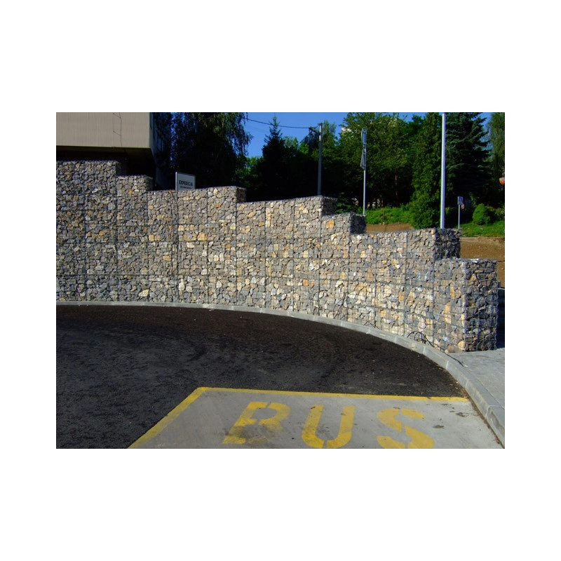 Gabion tábla / szemméret: 100x100mm / huzal: 4,00mm / méret: 100x 50cm / ZN+AL