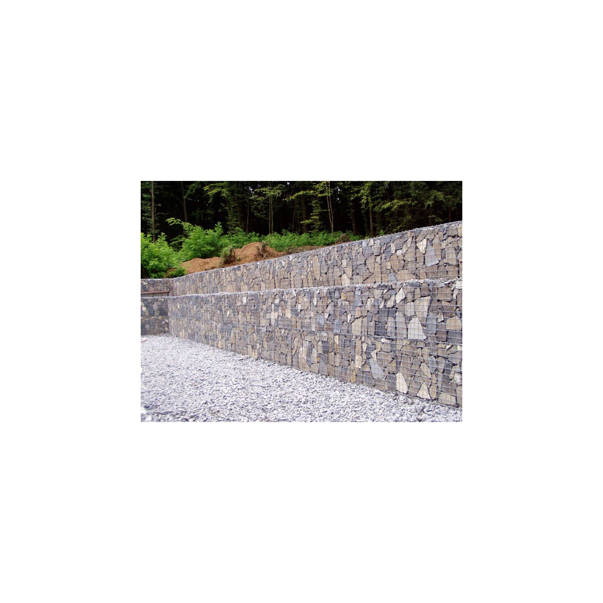 Gabion tábla / szemméret: 100x100mm / huzal: 4,00mm / méret: 100x100cm / ZN+AL