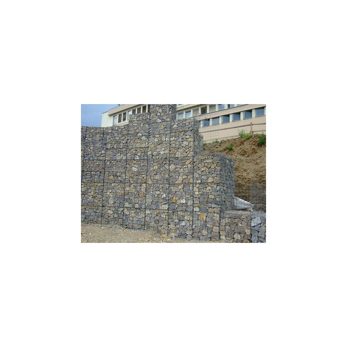 Gabion tábla / szemméret: 100x100mm / huzal: 4,00mm / méret: 200x100cm / ZN+AL