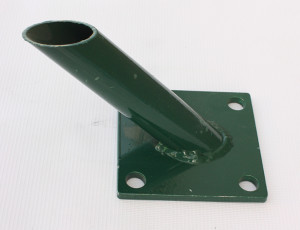 Base plate for brace post 38mm / ZN+PVC6005