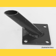 Fußplatte für Zaunstrebe 38mm / ZN+PVC7016