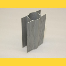 Beton lábazati elem tartó, PVC, 200x48 / 48mm csőoszlopra