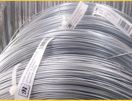 Vineyard wire ZN+AL 2,00mm / 700-900MPa / ZN125g / pack. 25kg