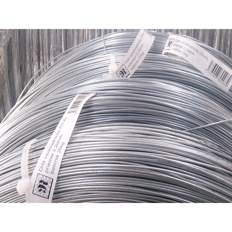 Vineyard wire ZN+AL 2,20mm / 700-900MPa / ZN125g / pack. 25kg