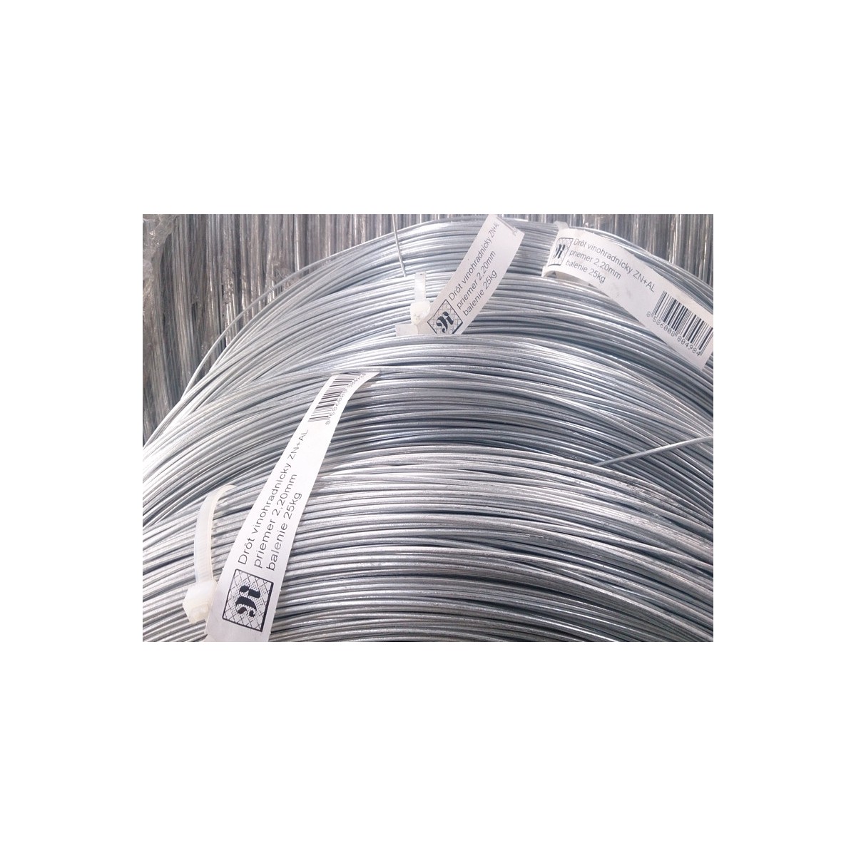 Vineyard wire ZN+AL 2,20mm / 700-900MPa / ZN125g / pack. 25kg