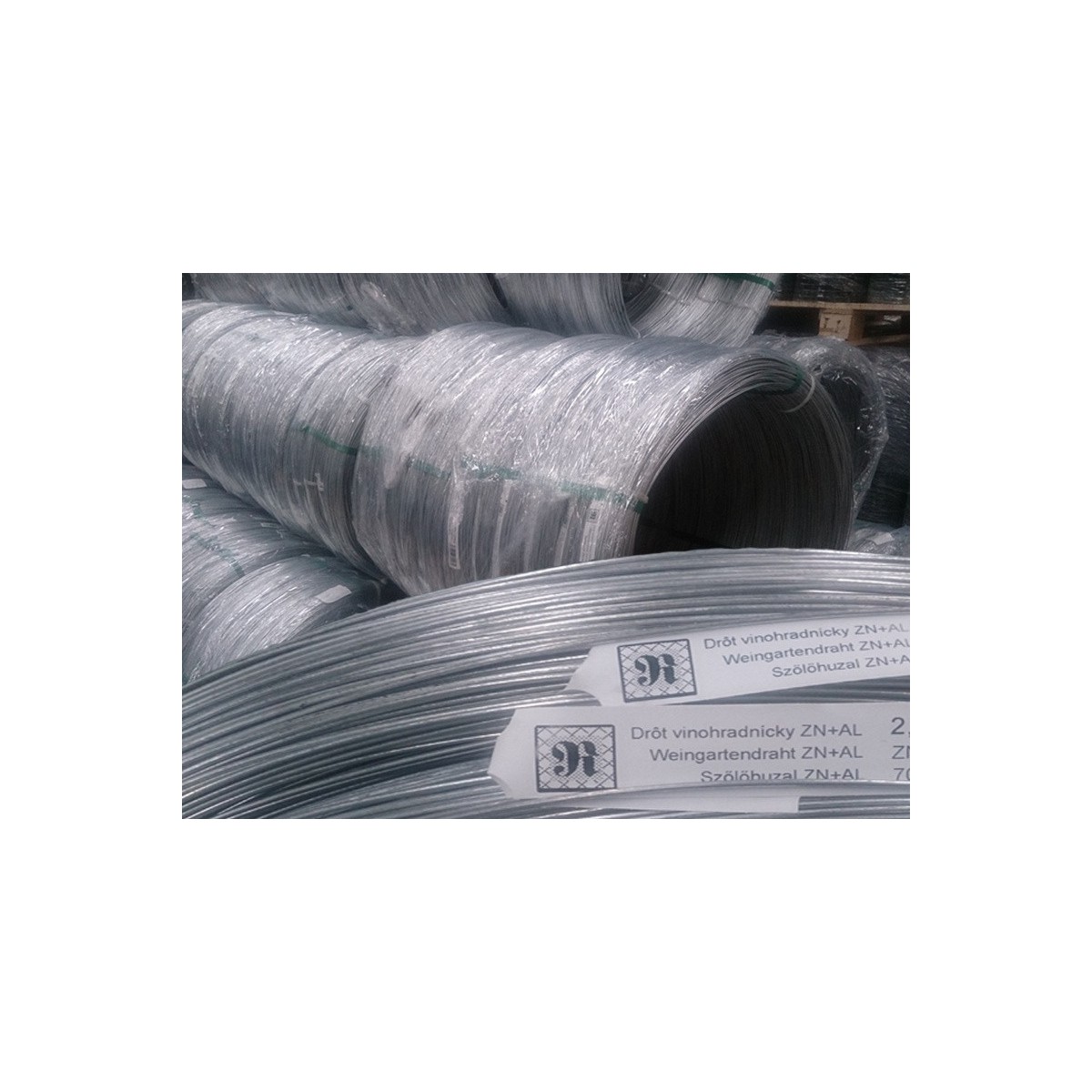 Vineyard wire ZN+AL 2,50mm / 700-900MPa / ZN125g / pack. 25kg