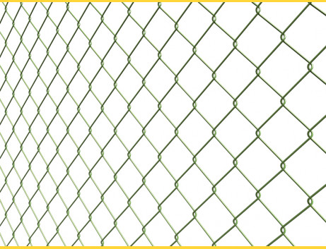 Chain link fence 60/2,50-1,65/100/15m / PVC BND / ZN+PVC6005