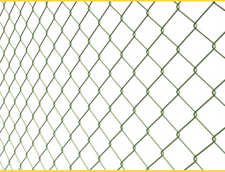 Chain link fence 60/2,50-1,65/150/25m / PVC BND / ZN+PVC6005