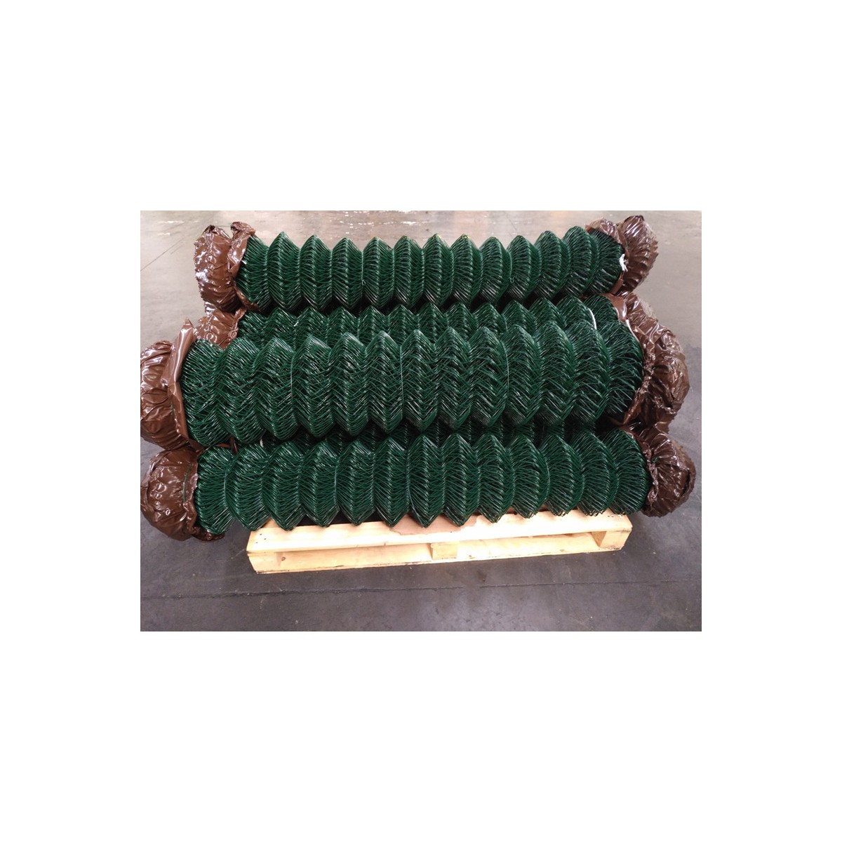 Maschendrahtzaun 60/2,50-1,65/160/25m / PVC KOMPAKT / ZN+PVC6005