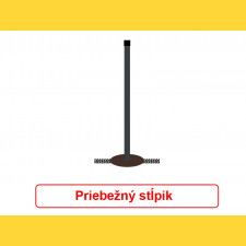 Stĺpik okrúhly poplastovaný (BPL) 48x1,50x1500 / ZN+PVC7016