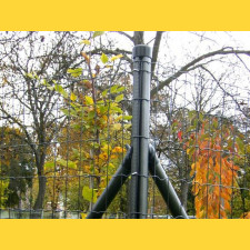 Zaunpfosten AQUIGRAF 48x1,50x2500 / ZN+PVC7016