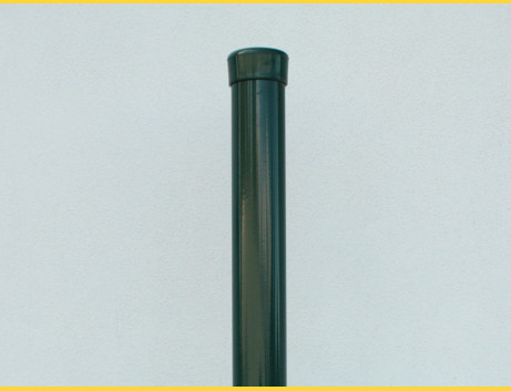 Stĺpik okrúhly poplastovaný (BPL) 48x1,50x2200 / ZN+PVC6005