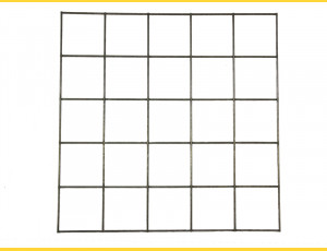 Gabionmatte / MW: 100x100mm / Draht: 4,00mm / Maß: 100x100cm / ZN+AL